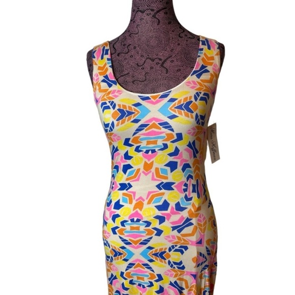 Mara Hoffman Sz S Geo Maxi Jersey Knit Dress NEW - Picture 5 of 9